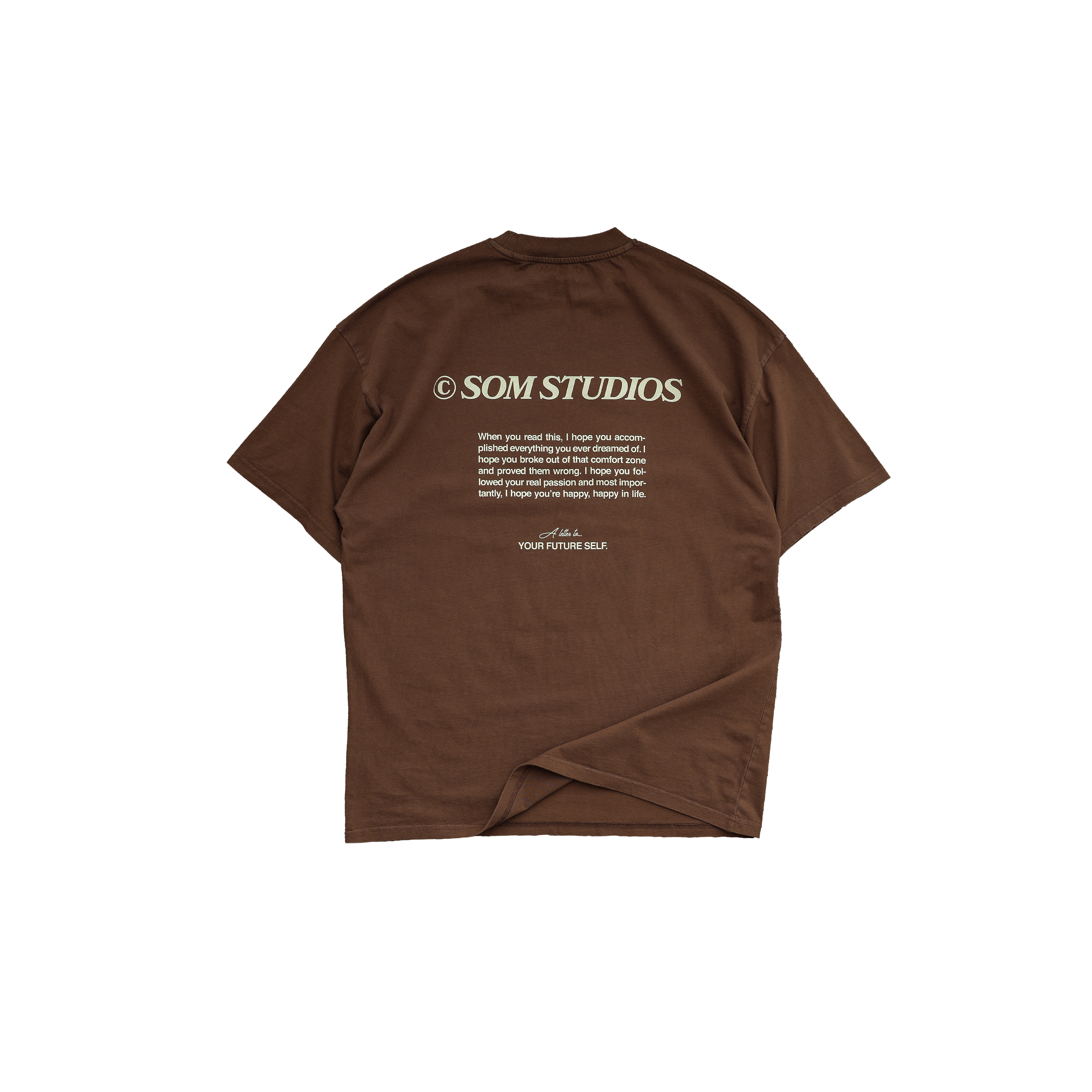 Letter Tee - Dark Brown – SOM Studios